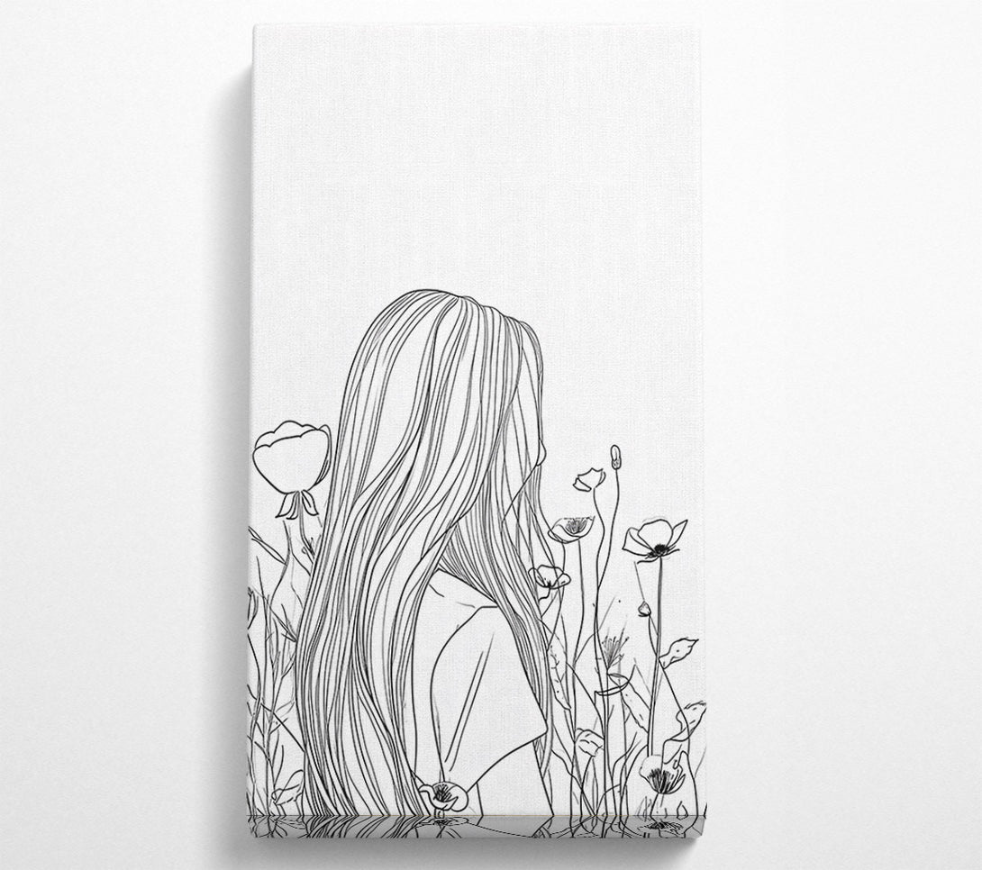  A Canvas Print of White Poppy Dreams Canvas Wall Art