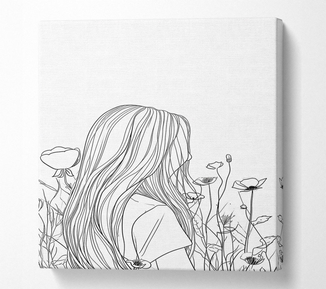  A Canvas Print of White Poppy Dreams Canvas Wall Art