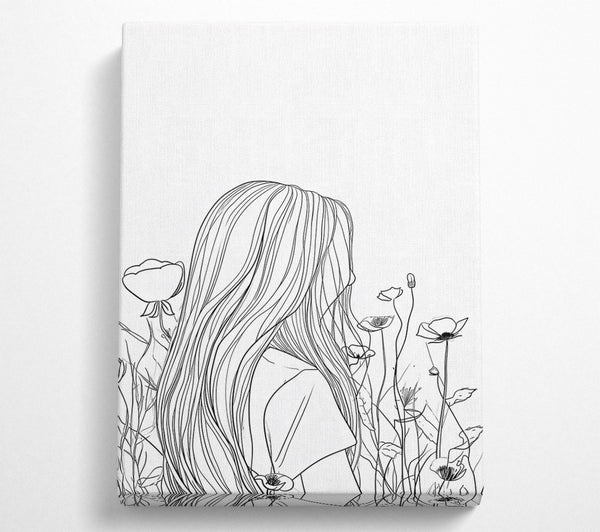  A Canvas Print of White Poppy Dreams Canvas Wall Art