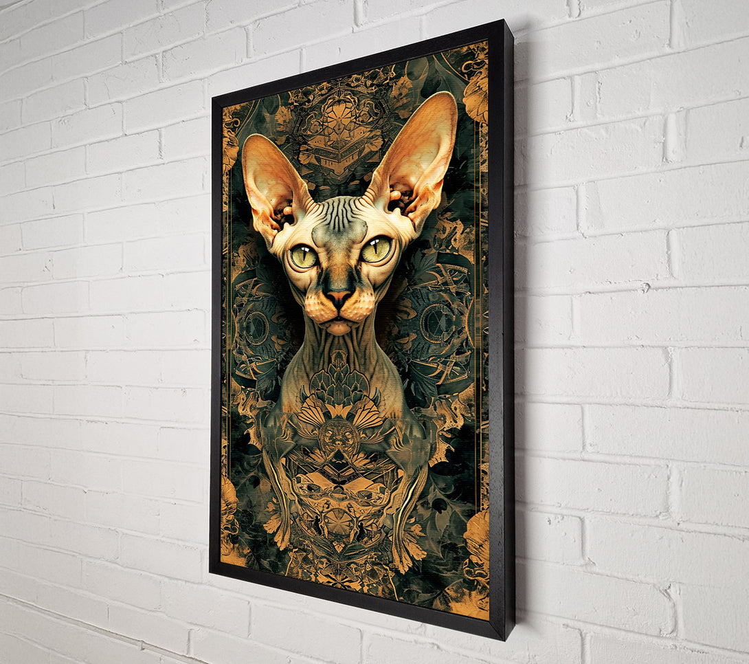  A Canvas Print of Golden Sphinx Gaze Canvas Print