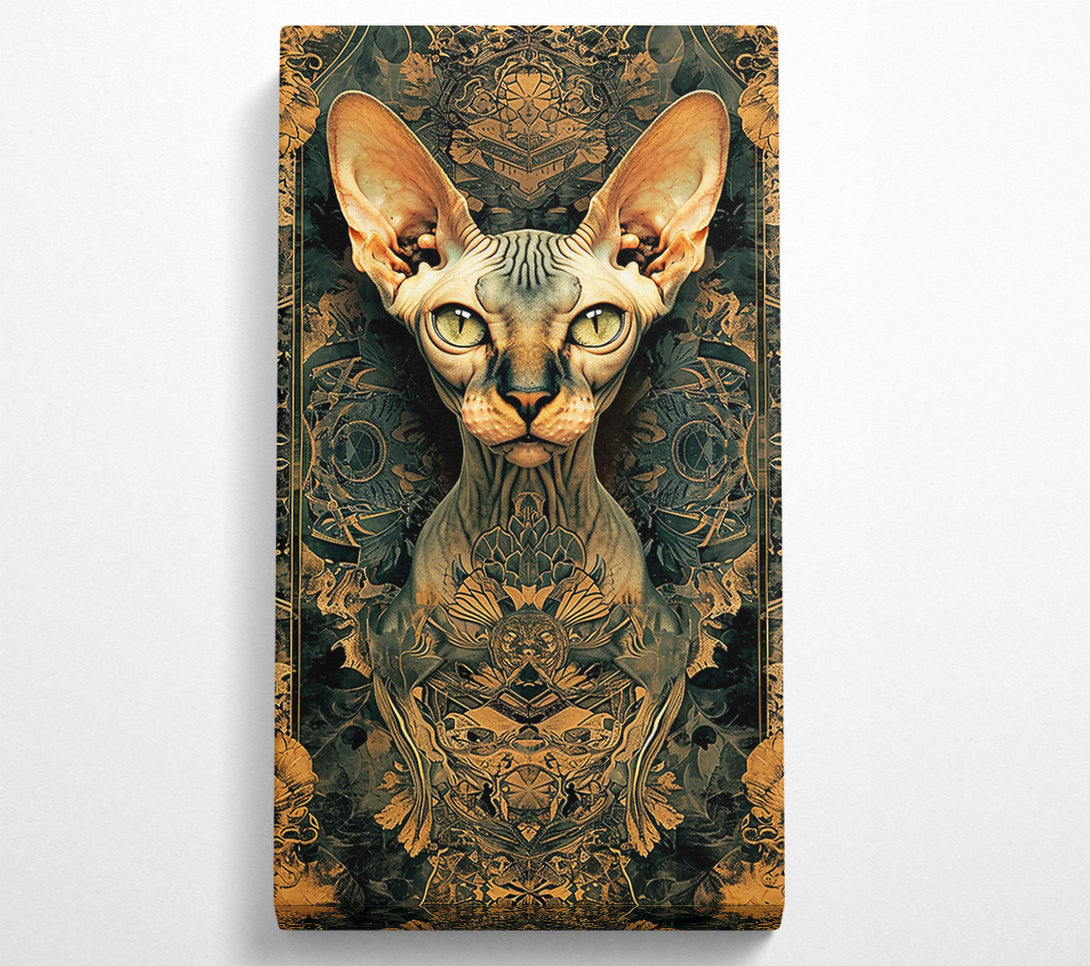  A Canvas Print of Golden Sphinx Gaze Canvas Print