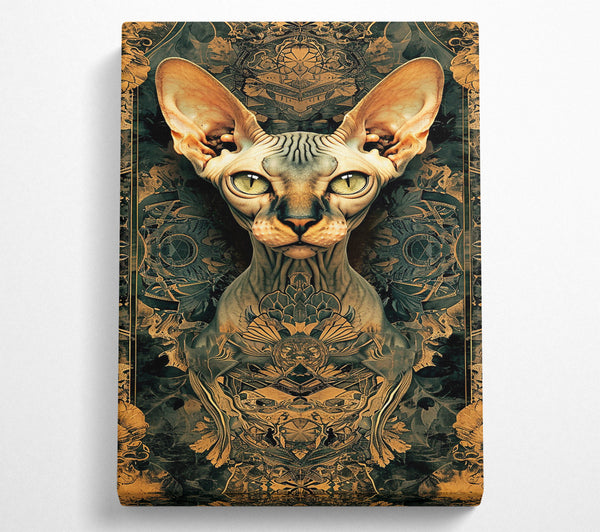  A Canvas Print of Golden Sphinx Gaze Canvas Print