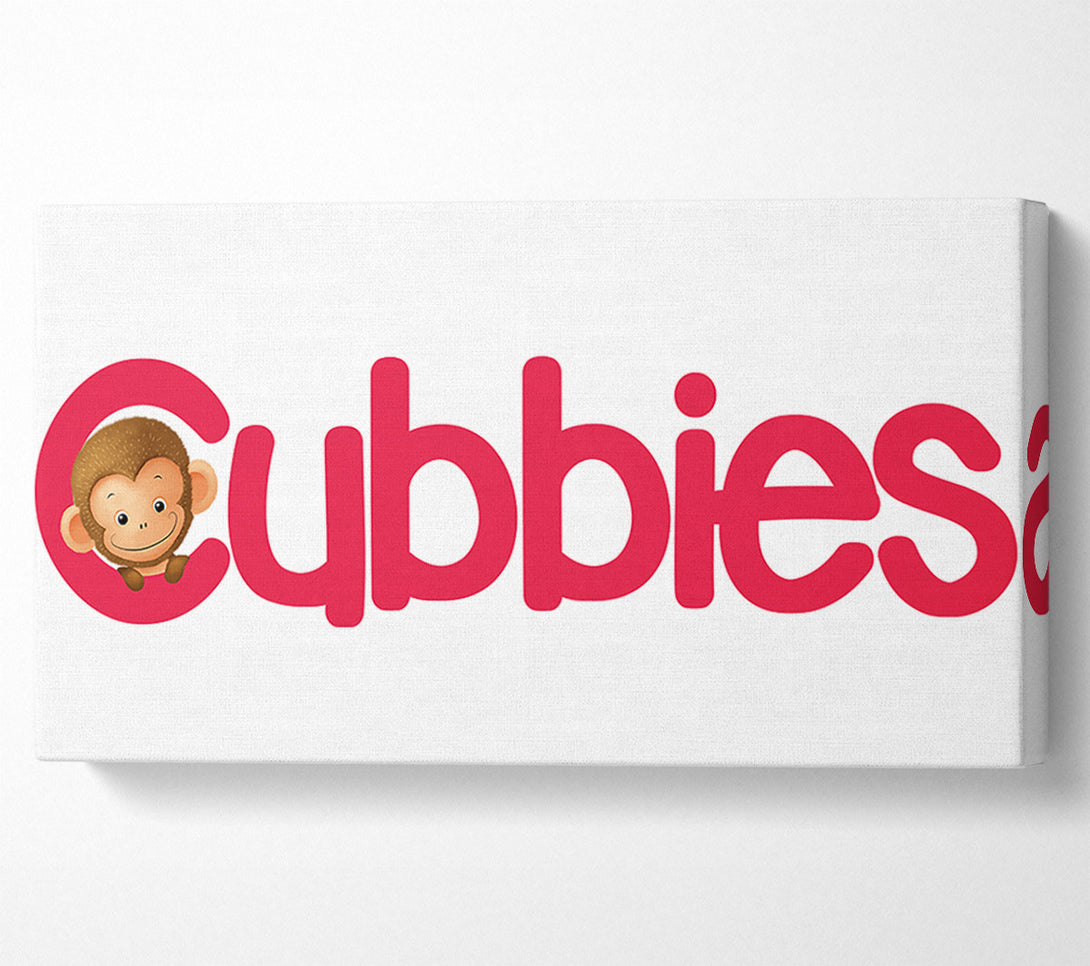  A Canvas Print of Crimson Cubbies Peek Canvas Art