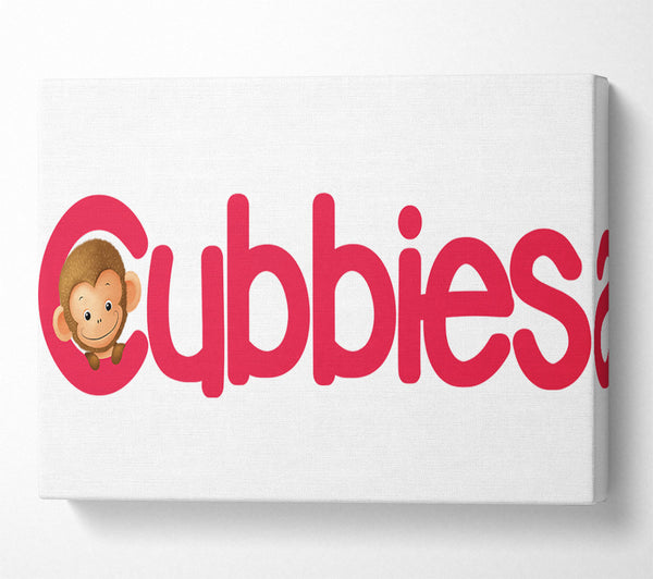  A Canvas Print of Crimson Cubbies Peek Canvas Art