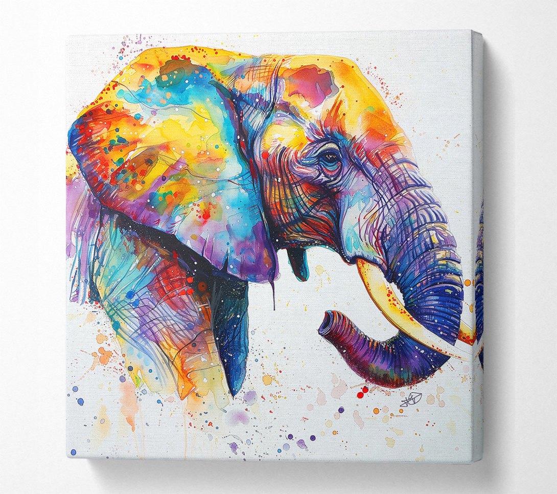  A Canvas Print of Golden Elephant Dreams Canvas Art