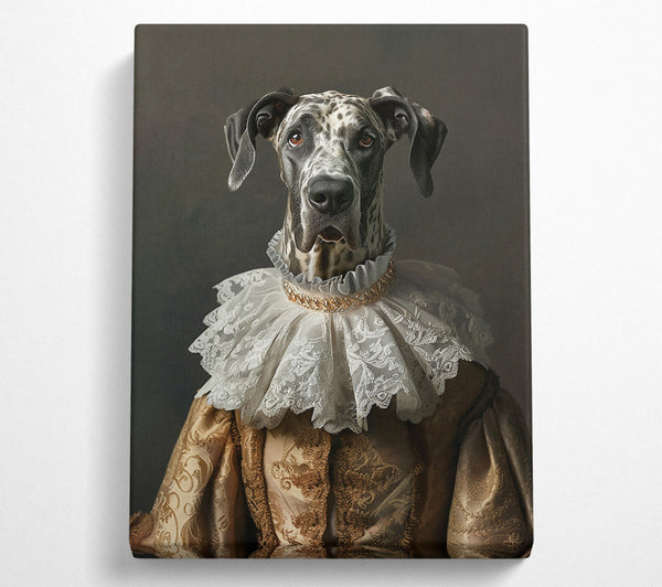  A Canvas Print of Golden Ruffled Regality Canvas Wall Art