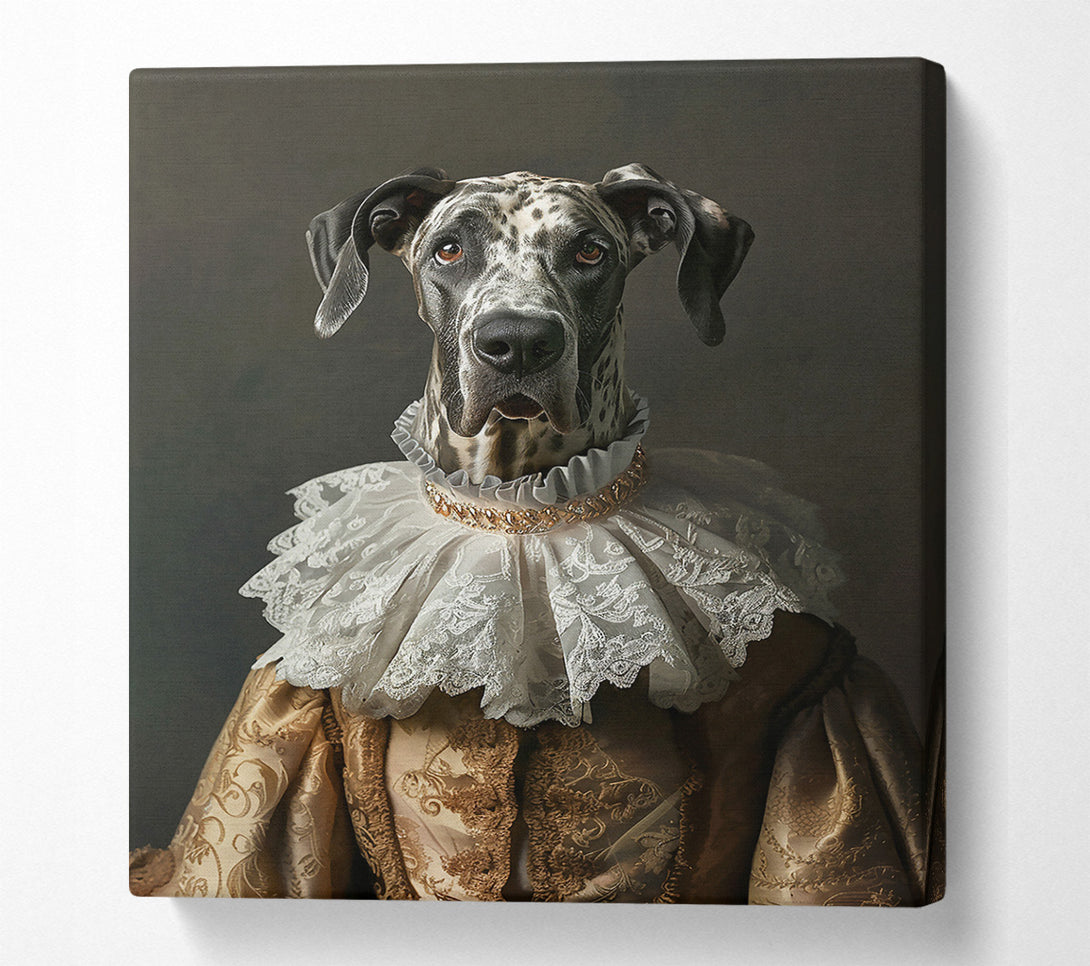  A Canvas Print of Gold Ruffled Majesty Canvas Print