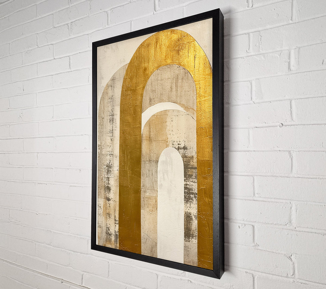  A Canvas Print of Golden Arches And Walls Canvas Print