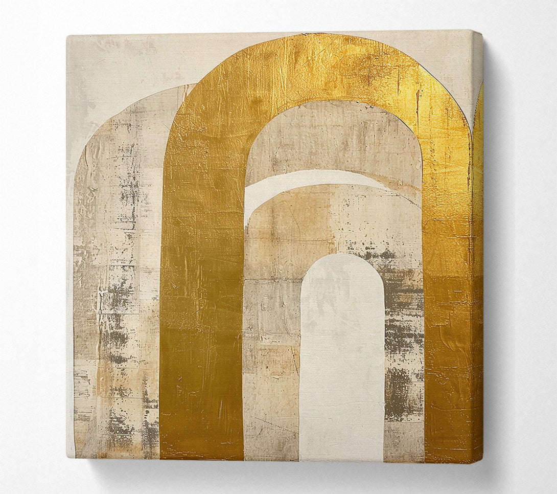  A Canvas Print of Golden Arches And Walls Canvas Print