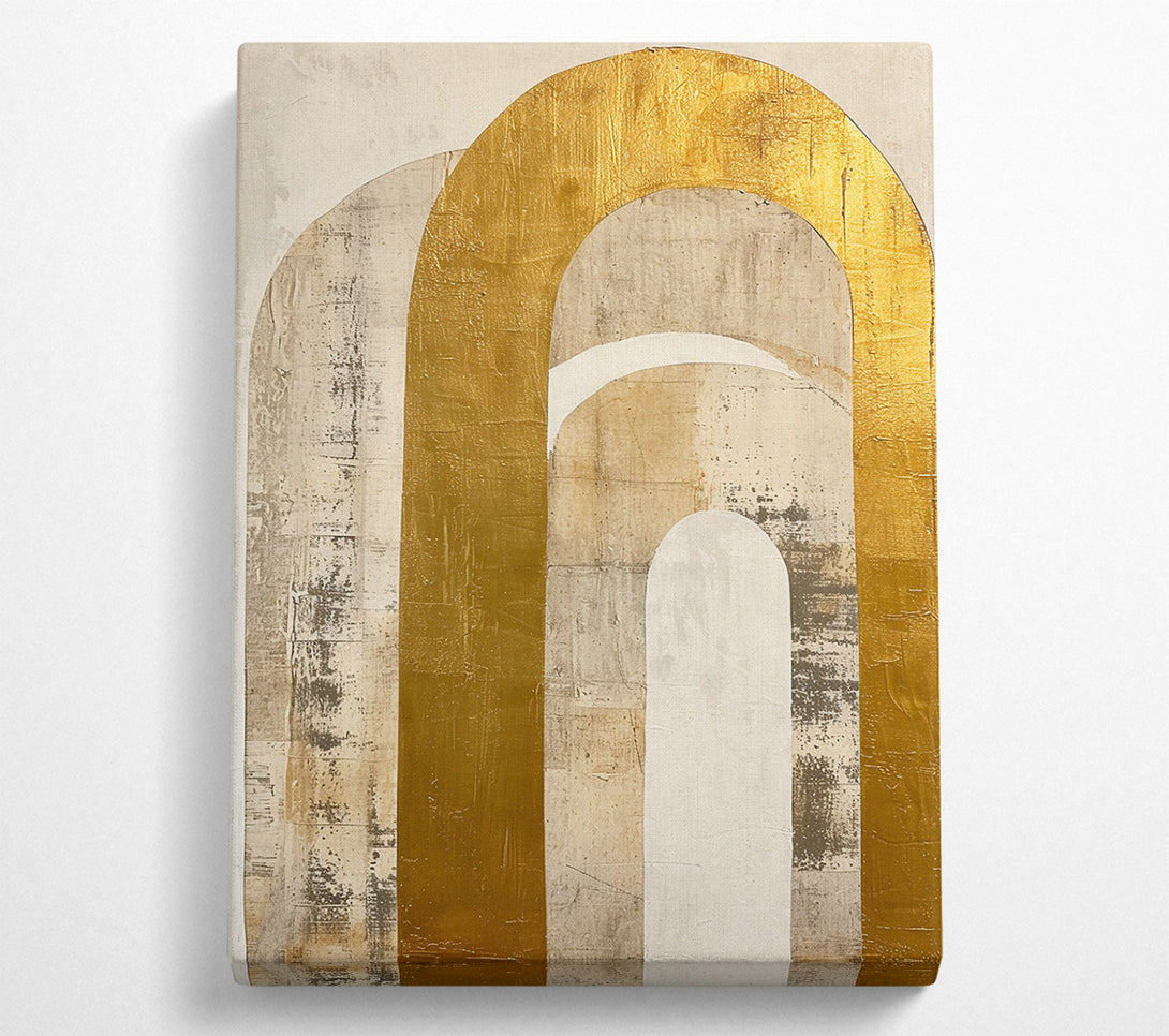  A Canvas Print of Golden Arches And Walls Canvas Print