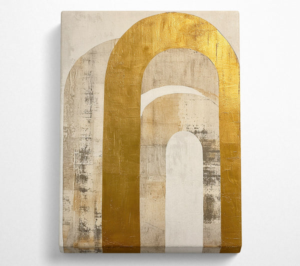  A Canvas Print of Golden Arches Passageway Canvas Print