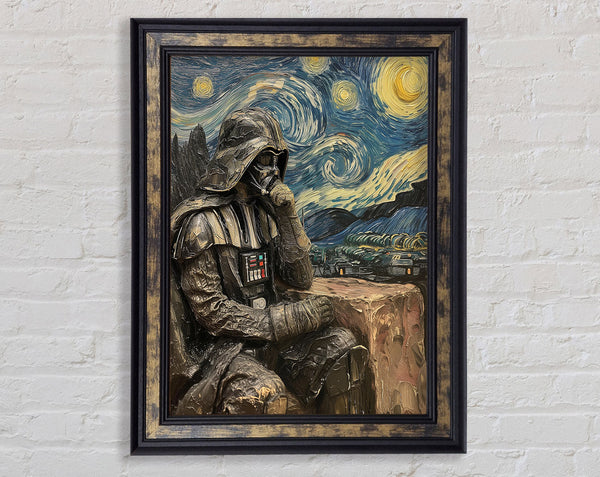 Vader Van Gogh Framed Print