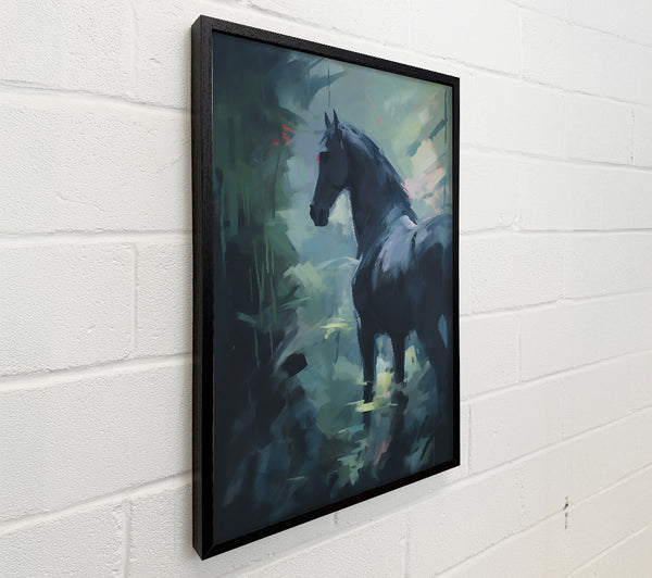 Black Horse In Mist