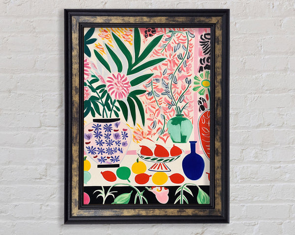 Vase Fruit Framed Print