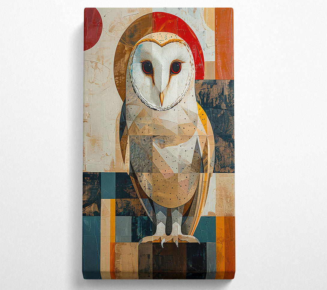  A Canvas Print of Golden Owl Silhouette Canvas Art
