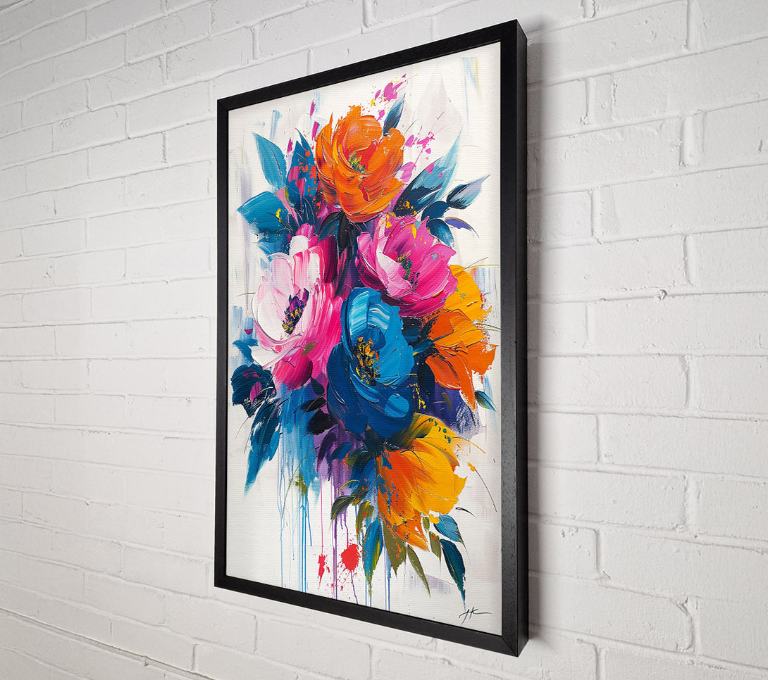  A Canvas Print of Blue Burst Bouquet Canvas Art