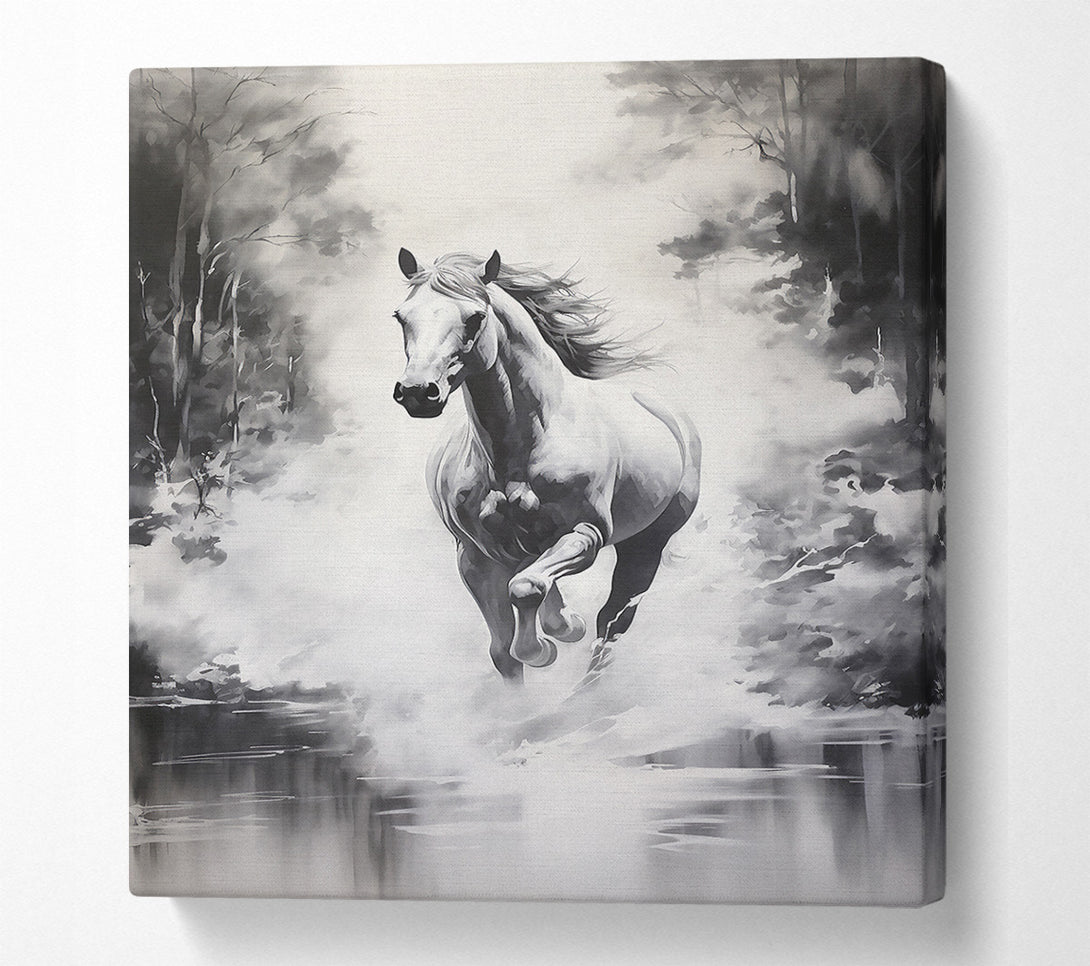  A Canvas Print of White Spirit'S Run Canvas Art