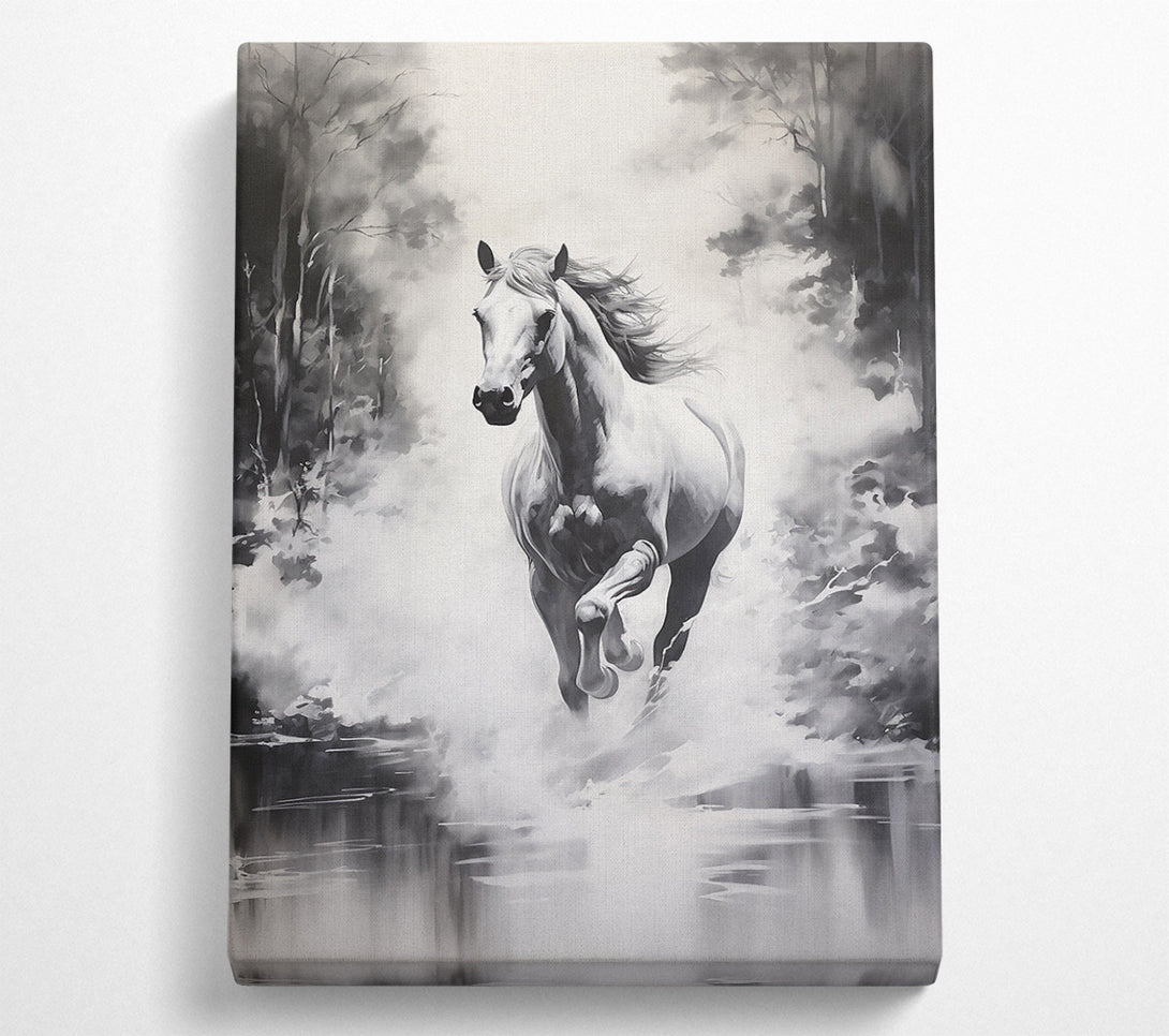 A Canvas Print of White Spirit'S Run Canvas Art