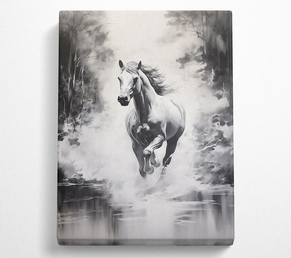  A Canvas Print of White Spirit'S Run Canvas Art