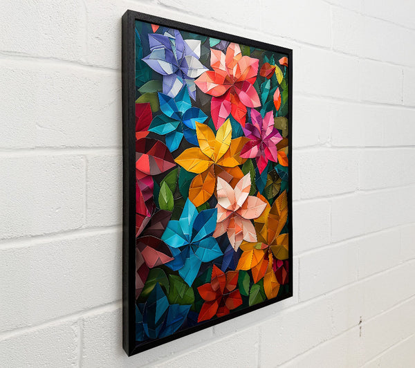 Orange Geometric Blooms