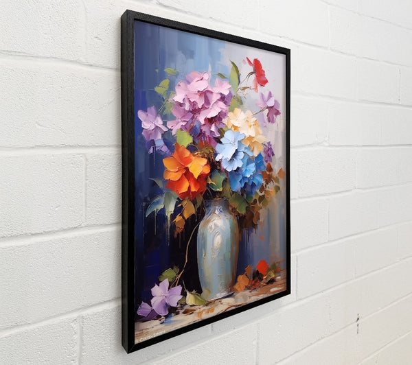 Blue Bouquet In Vase
