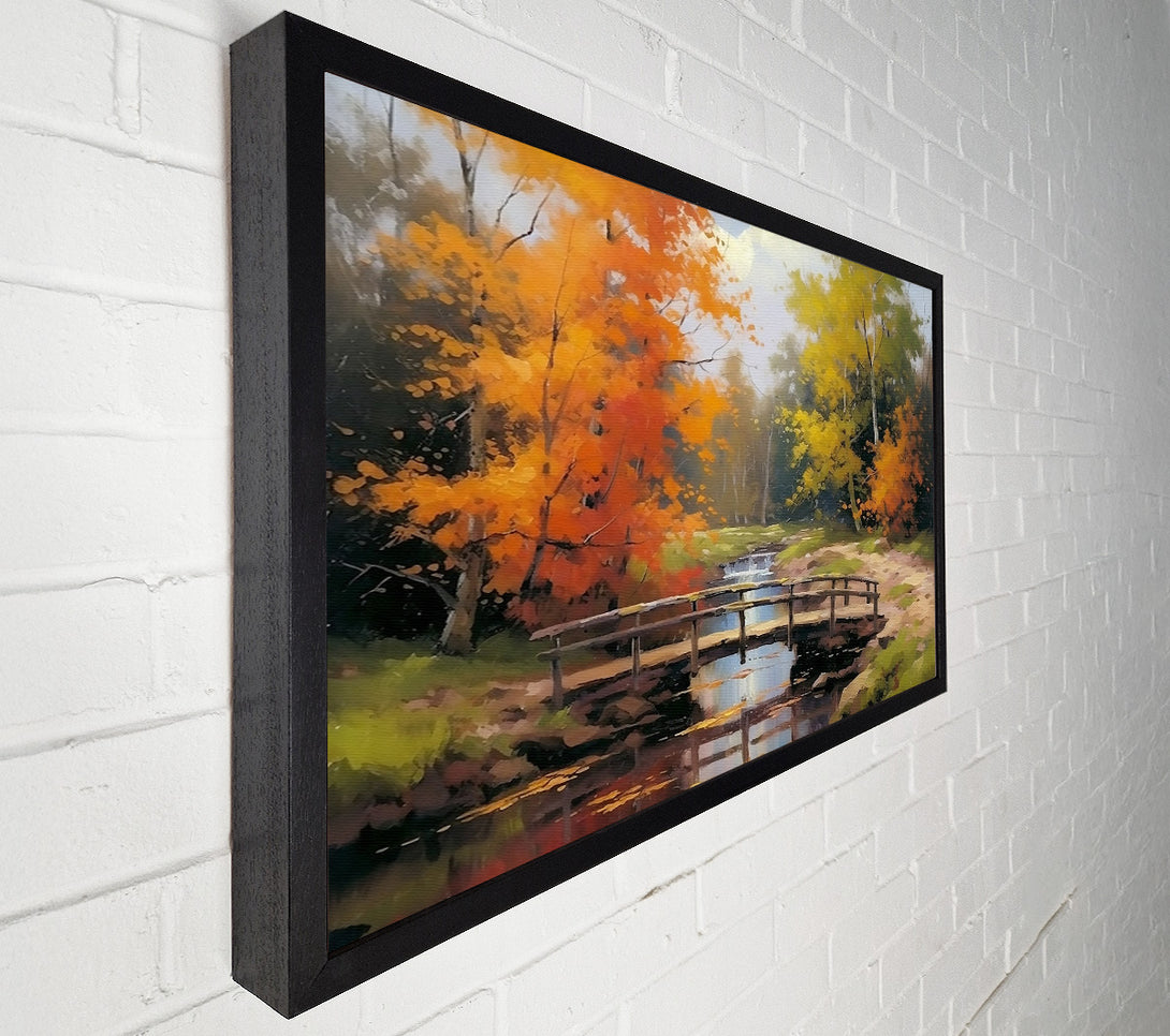  A Canvas Print of Golden Bridge Reflections. Canvas Print