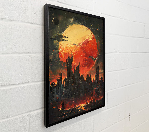 Crimson Cityscape