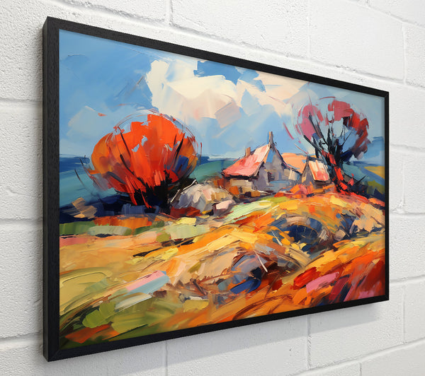 Golden Red Hillscape