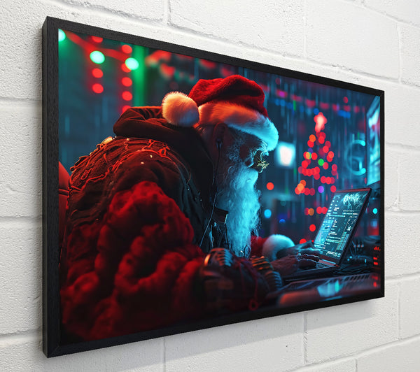 Red Coding Santa