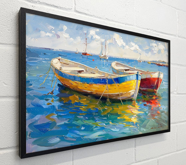 Golden Boats At Rest