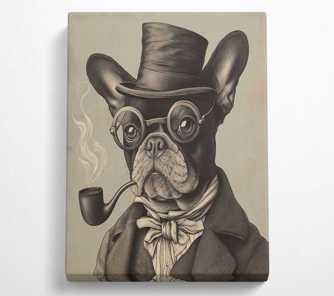  A Canvas Print of The Gentlemanly Smoke Canvas Art