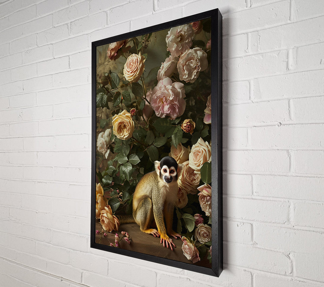  A Canvas Print of Blush Monkey Roses Canvas Wall Art