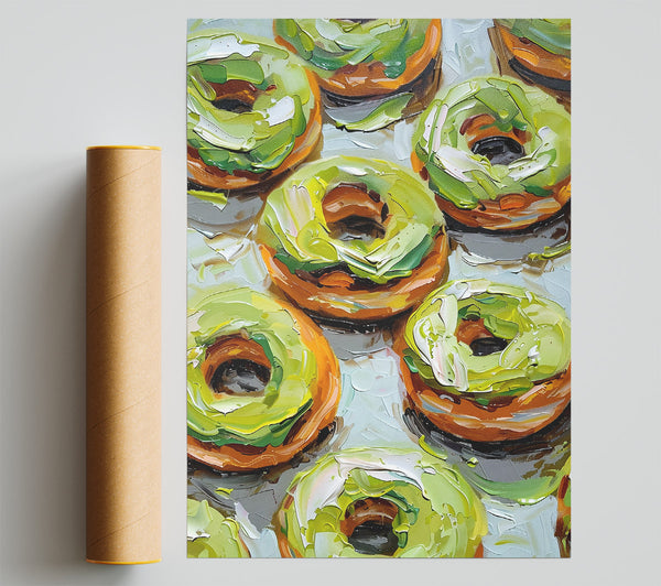 Lime Green Donuts
