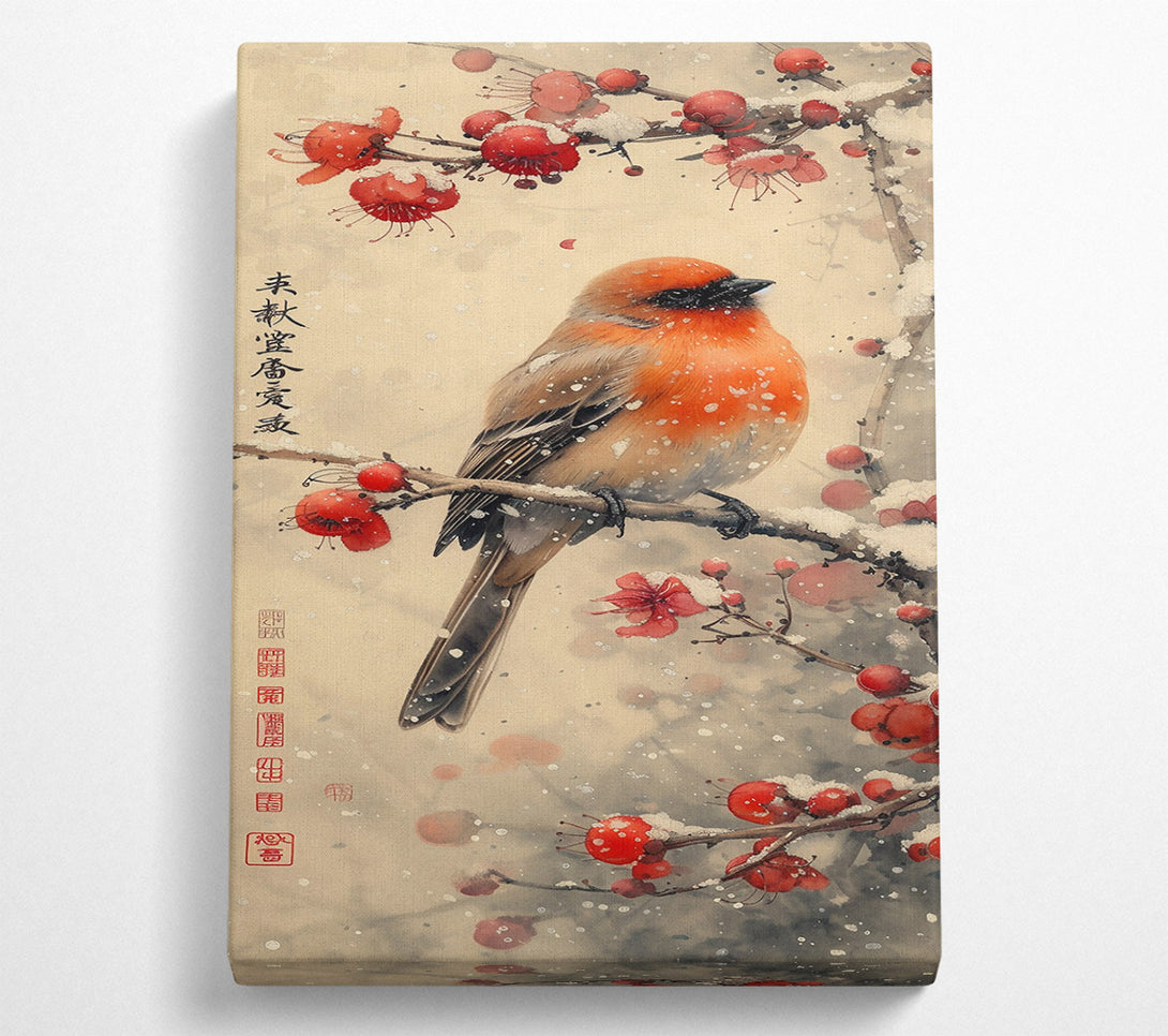  A Canvas Print of Crimson Winter Song Canvas Art