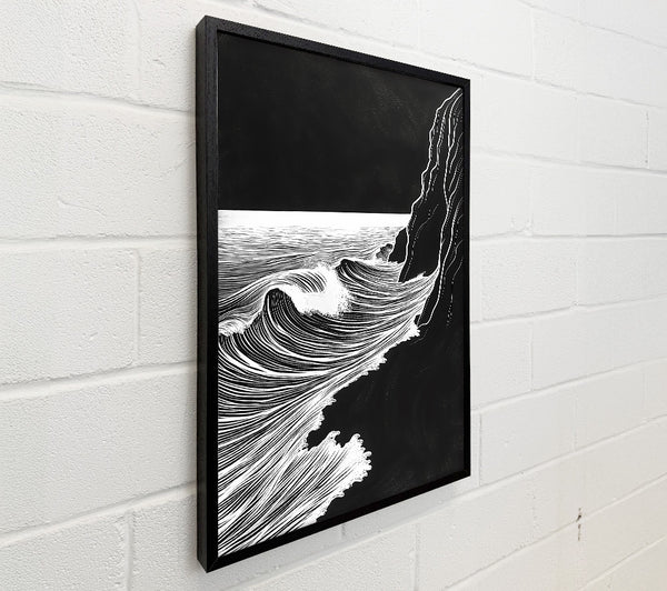 White Waves Crashing