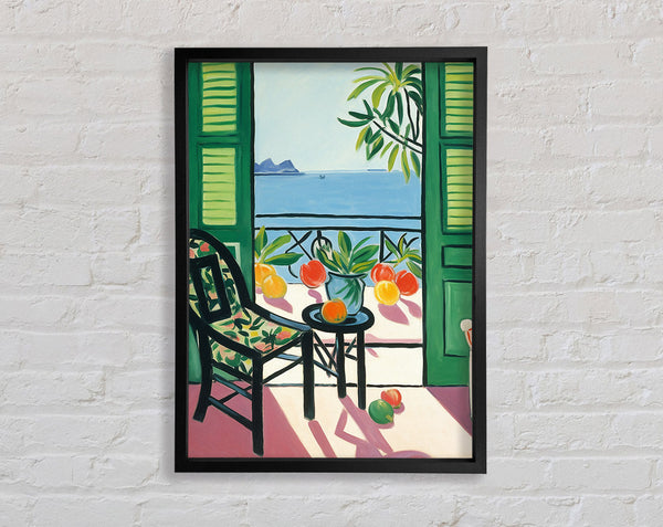 View Out To The Sea Framed Print