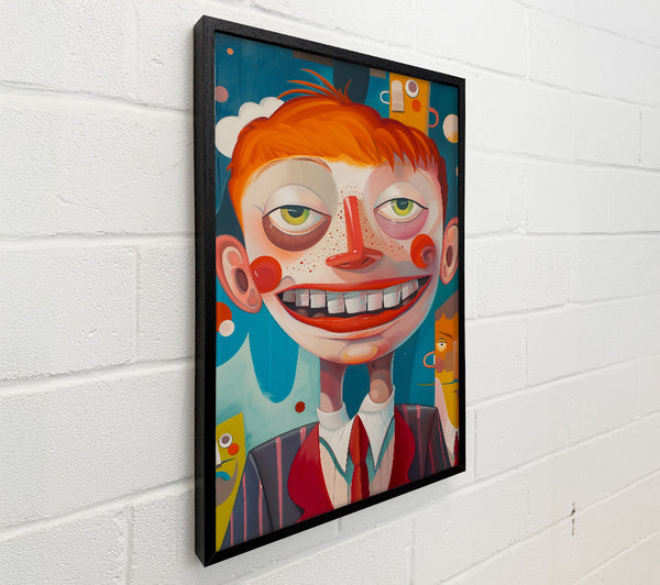 Orange Grinning Suit