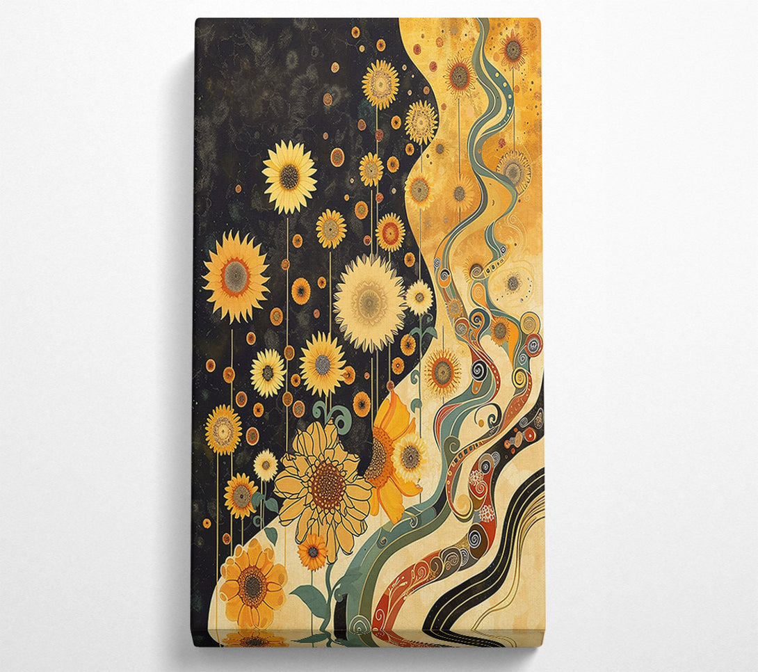 A Canvas Print of Golden Sunflower Dreams Canvas Art