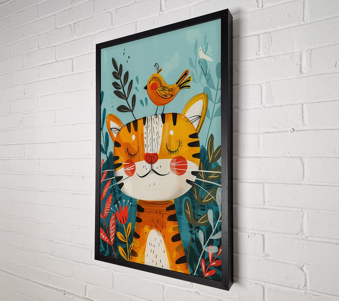  A Canvas Print of Orange Tiger Dreams Canvas Print
