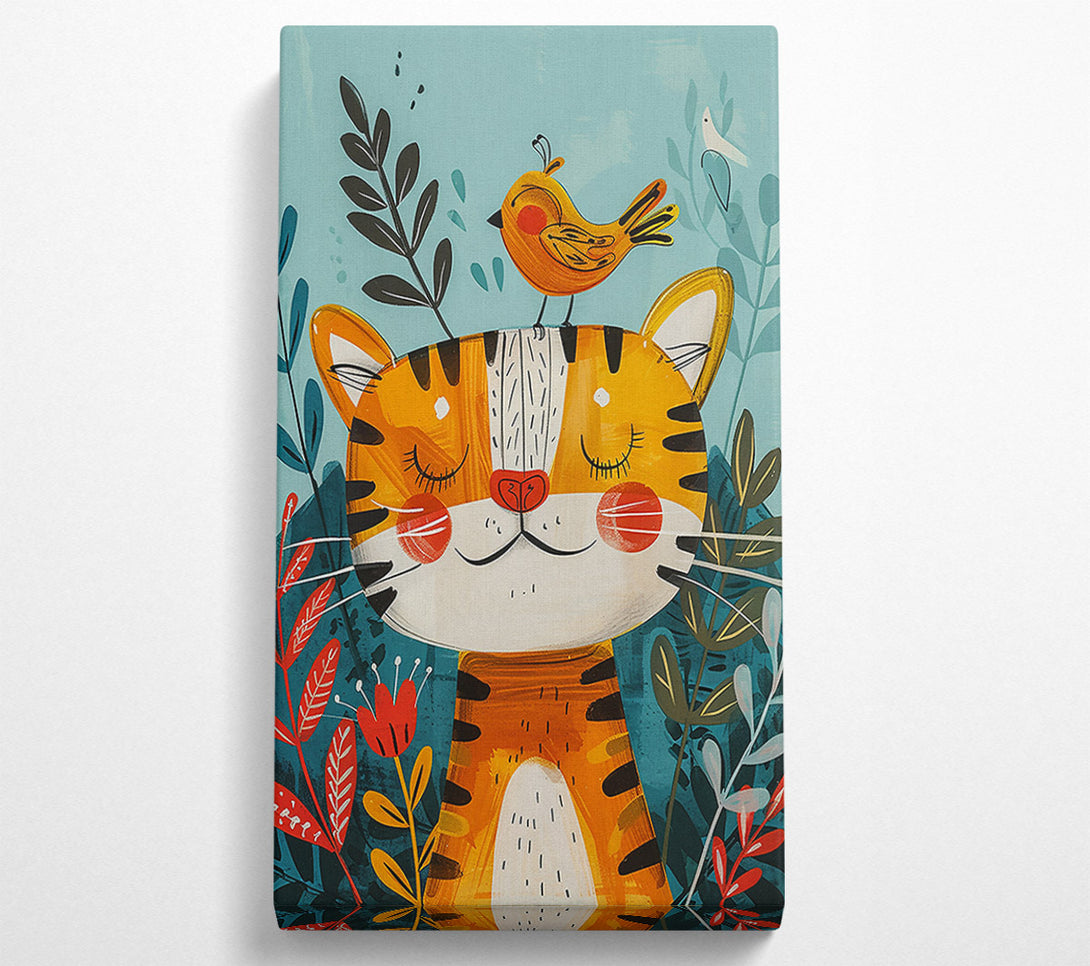  A Canvas Print of Orange Tiger Dreams Canvas Print