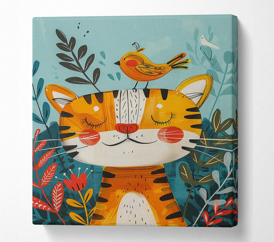  A Canvas Print of Orange Tiger Dreams Canvas Print