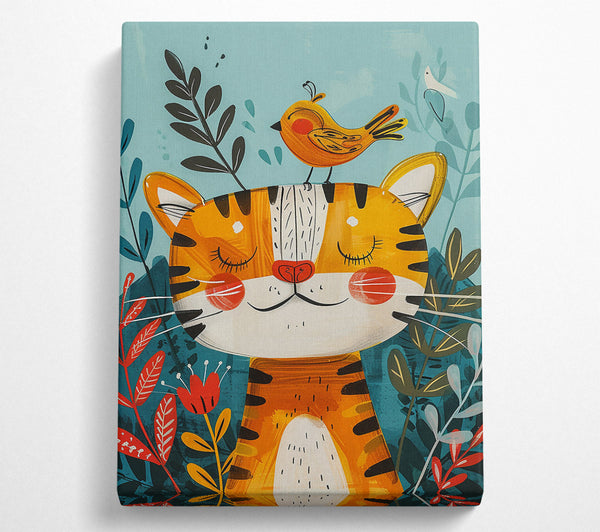  A Canvas Print of Orange Tiger Dreams Canvas Print