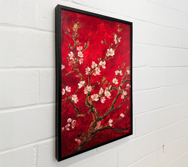 Crimson Cherry Blossom Bloom