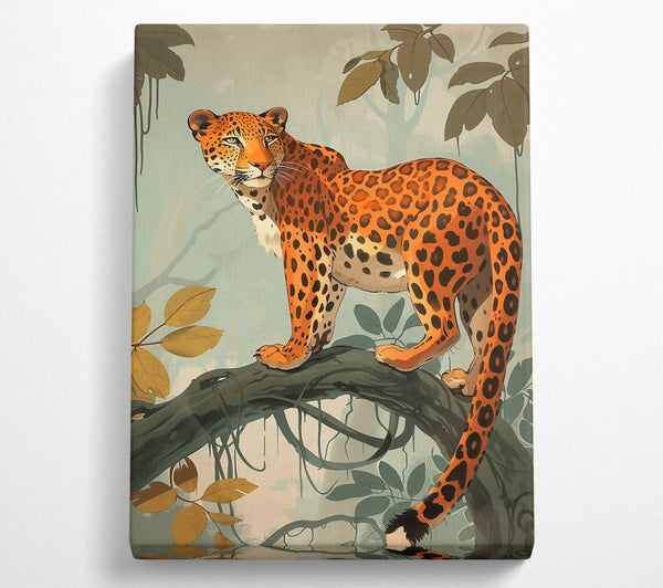  A Canvas Print of Orange Jungle Prowl Canvas Print