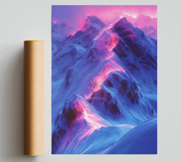 Pink Glow Mountain Path