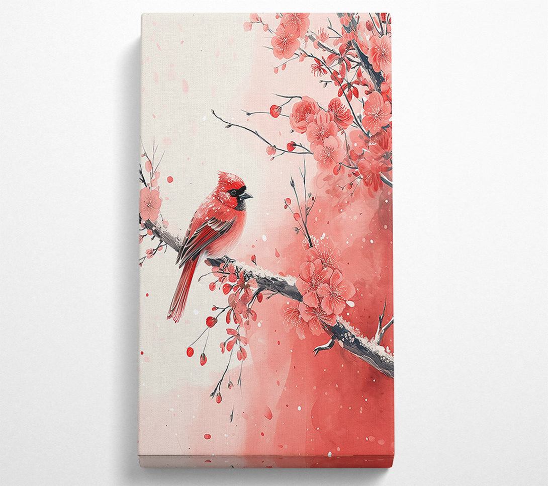  A Canvas Print of Crimson Blossom Song Canvas Wall Art