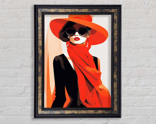 Vintage Fashion Framed Print