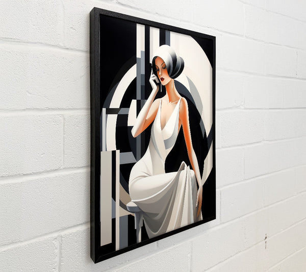 Vintage Woman Fashion Dress