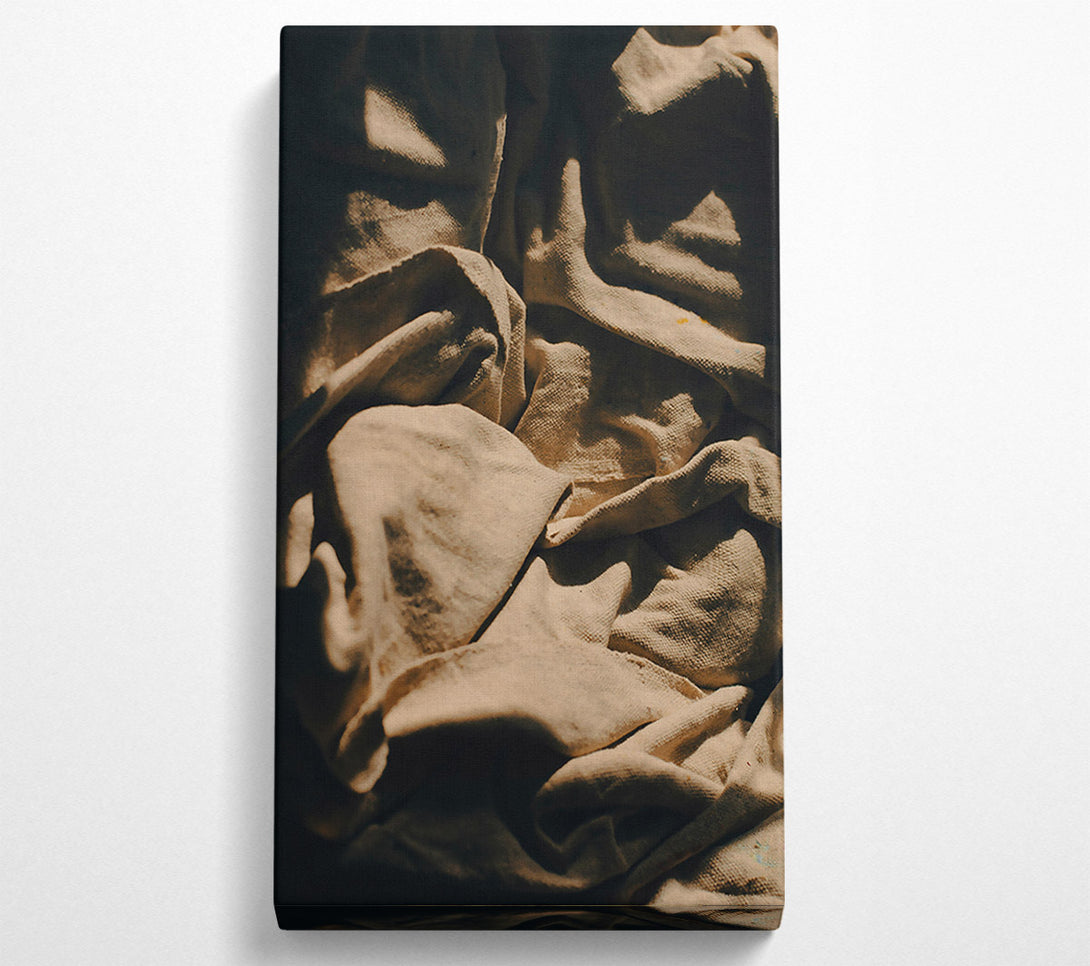  A Canvas Print of Creamy Canvas Wrinkles Canvas Print