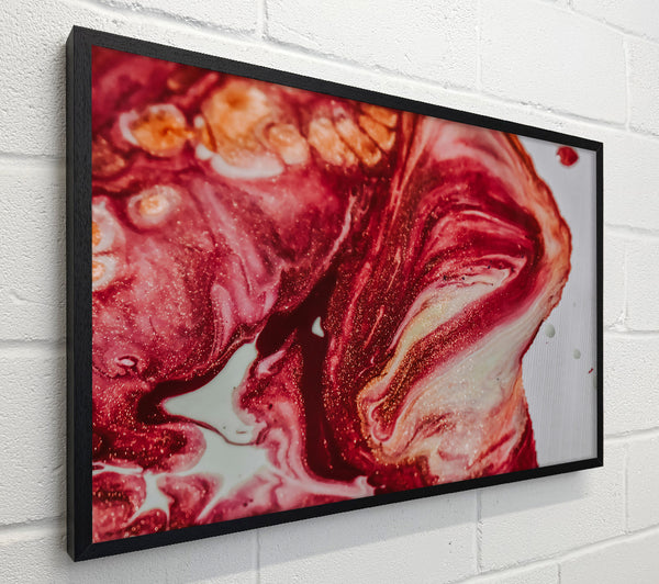 Burgundy Swirling Abstract